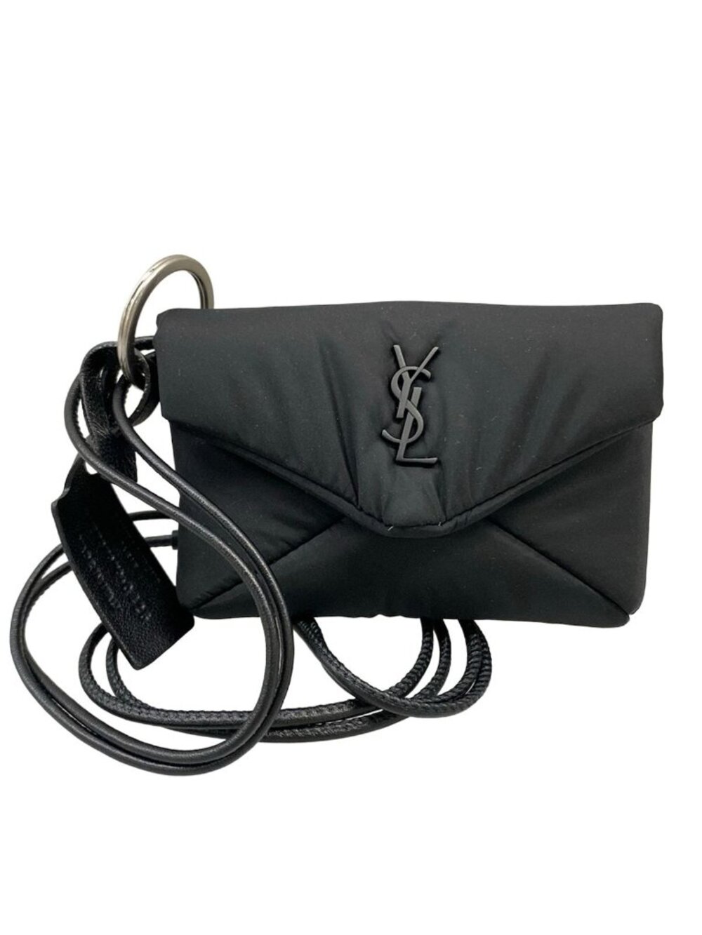 Saint Laurent Paris Pouch Cassandra Black Envelope